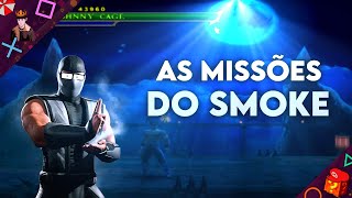 Como encontrar e concluir TODAS as missões do Smoke em MK Shaolin Monks | Parte 14 PT-BR