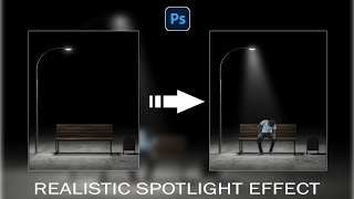 Realistic Spotlight Effect in Photoshop #tutorial #photoshop