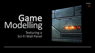 Texturing a Sci-Fi Wall Panel with Adobe Photoshop (Autodesk Maya)