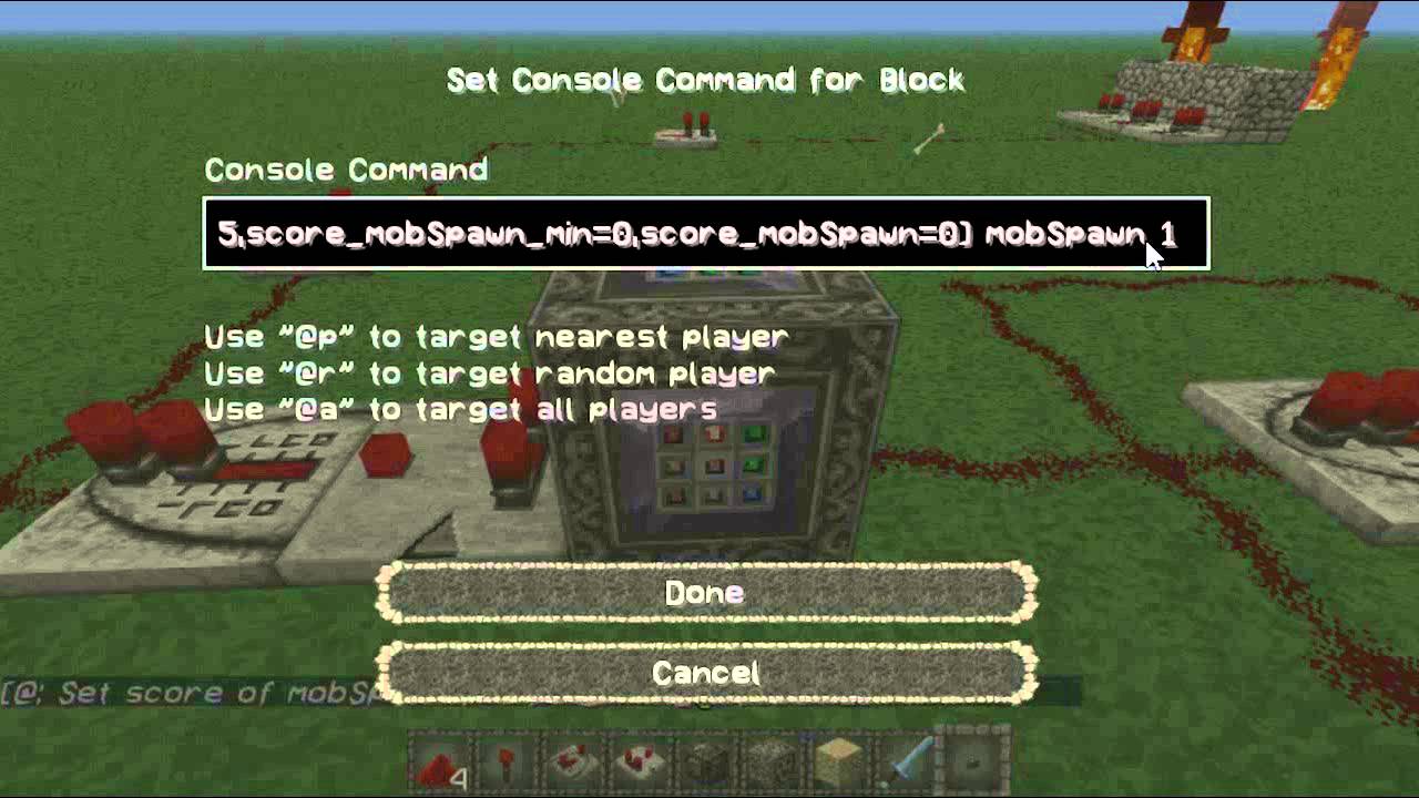 How To Use Command Blocks To Spawn Mobs Just Once - YouTube