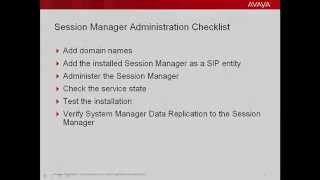 How to Setup Avaya Aura Session Manager