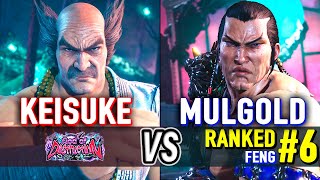 T8 🔥 KEISUKE (Heihachi) vs MULGOLD (#6 Ranked Feng) 🔥 Tekken 8 High Level Gameplay