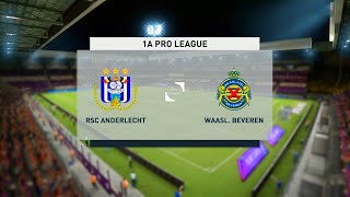 Anderlecht vs Waasland Beveren | Belgian Pro League (22/01/2021) | Fifa 21