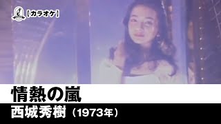 【カラオケ】情熱の嵐 - 西城秀樹【1973年】