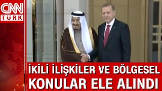 Cumhurbaşkanı Erdoğan, Suudi Arabistan Kralı Selman ile görüştü