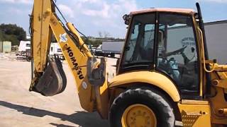 Komatsu WB140 review and walk around 124