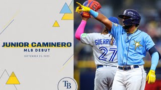 JUNIOR CAMINERO MAKES HIS MAJOR LEAGUE DEBUT