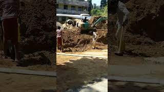 WooEye | Construction site excavating ground transport sand compacting soil in one frame #short ‼️‼️