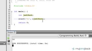 Learn C Programming Tutorial 1 13 Input Scanf