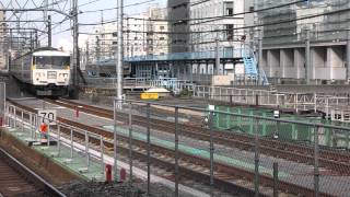 185系200番台オオOM07編成　上野東京ライン乗務員訓練　秋葉原駅通過