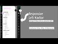 How To Make Side Navigation Bar in HTML CSS And JavaScript | Dashboard Sidebar Menu