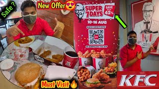 KFC Super 7 Days Save upto 42% | The new KFC Zinger Deluxe burger | KFC After Lockdown | KFC Combo |