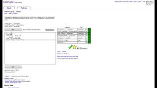 Codingbat Python - Warmup 1 - front3