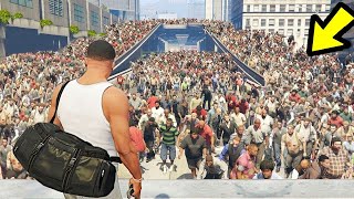 BIGGEST Zombie Attacked AND Destroys LOS SANTOS In GTA 5 Part 3 - Zombie Hoard CHASES