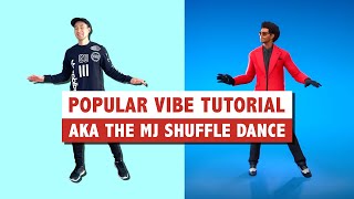 How To Do The Popular Vibe Dance (Aka The MJ Shuffle) | Easy Dance Tutorial