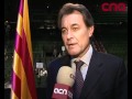 Artur Mas, leader of Convergència i Unió (CiU), presents CiU's project