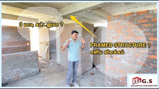 மூன்று தளம் கட்டணுமா? | First Floor Construction | FRAMED STRUCTURE எளிய விளக்கம் | G,+1 Building