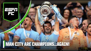 🏆 TROPHY NO. 2! 🏆 Manchester City LIFT the FA Cup! | ESPN FC