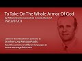 to take on the whole armor of god william branham 62 07 01