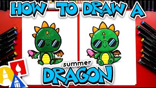 How To Draw A Funny Summer Dragon