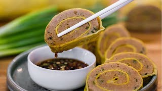 Hakka Style Rolled Omelette Recipe (猪肉蛋卷)