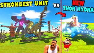 TESTING NEW THOR HYDRA with EVERY STRONG UNIT in Animal Revolt Battle Simulator | SHINCHAN FRANKLIN