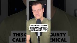 This Orange County California chemical tank situation could escalate fast 👀🧪