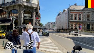 🇧🇪Brussels Summer Walk - Sablon District  -【4K 60fps】