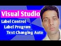 Changing Text and Color of Label with Buttons- Visual Studio