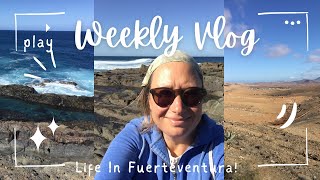 Fuerteventura Vlog! #fyp #caletadefuste #weeklyvlogger #fuerteventura #healthylifestyle 🌞🌊❤️