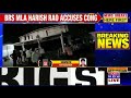 breaking news brs mla harish rao s residence attacked in telangana s siddipet english news