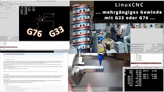 LinuxCNC - Mehrgängiges Gewinde mit G33 oder G76