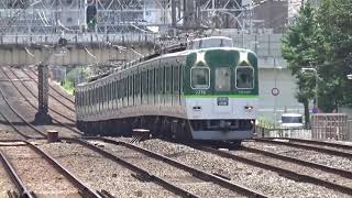 【高速通過！】京阪電車 2200系2216編成 準急出町柳行き 野江駅