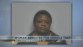 Woman arrested for vehicle theft in McCracken County