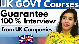 Get 100% JOB Interview Call From UK Companies Sponsored By UK GOVT|Study For FREE 16 Weeks & Get JOB