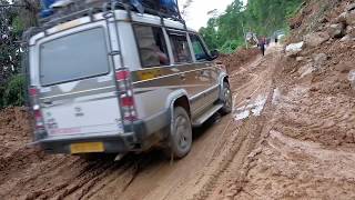 Dangerous road - Mizo skilled driver