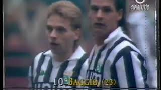 Milan - Juventus / Serie A 1990-1991 (Baggio, Gullit, Rijkaard, Baresi, Schillaci)