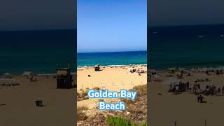 Overlooking Golden Bay Beach in Malta #goldenbay #malta #mellieha #goldenbaybeach