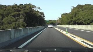 4K　宇和島道路・松山道　等速　津島岩松IC～西予宇和IC～大洲道路　事故渋滞あり