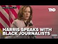 Kamala Harris talks to National Association of Black Journalists