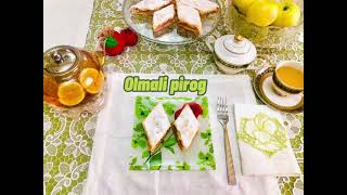 Яблочный пирог Olmali pirog