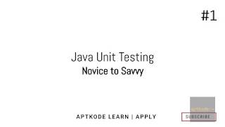 Unit Testing Tutorial #1 - Getting Started with TDD + Junit5 + Maven + Java13
