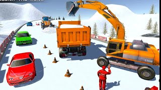 jcp vs truck snow | Jcd | Truk | jcb | Android game play | Bibo games- biboиигрушки
