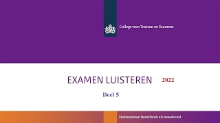 Luisteren examen B1 (2022) deel 5