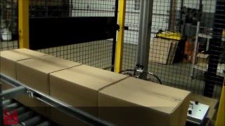 Macron Dynamics Automated Palletizing Machine Featuring X/Z Gantry System