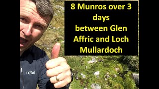 8 Munros over 3 days between Glen Affric and Loch Mullardoch