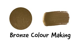 Bronze Colour | How To Make Bronze Colour | Colour Mixing | Almin Creatives