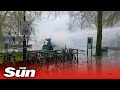 Riot police blast protesters with water cannons and tear gas in Rennes