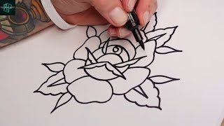 Simple Way To Draw A Rose | Fun and Simple Drawing Tutorial for Beginners