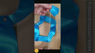 123 플라워 리본핀만들기 2단 꽃핀 만들기 Ribbon craft 헤어핀만들기 리본공예 Ribbon Hairpin DIY #shorts